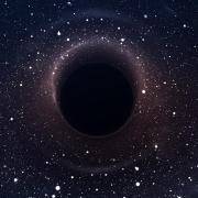 Black hole in deep space