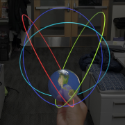 Example of the mixed reality trajectory software.